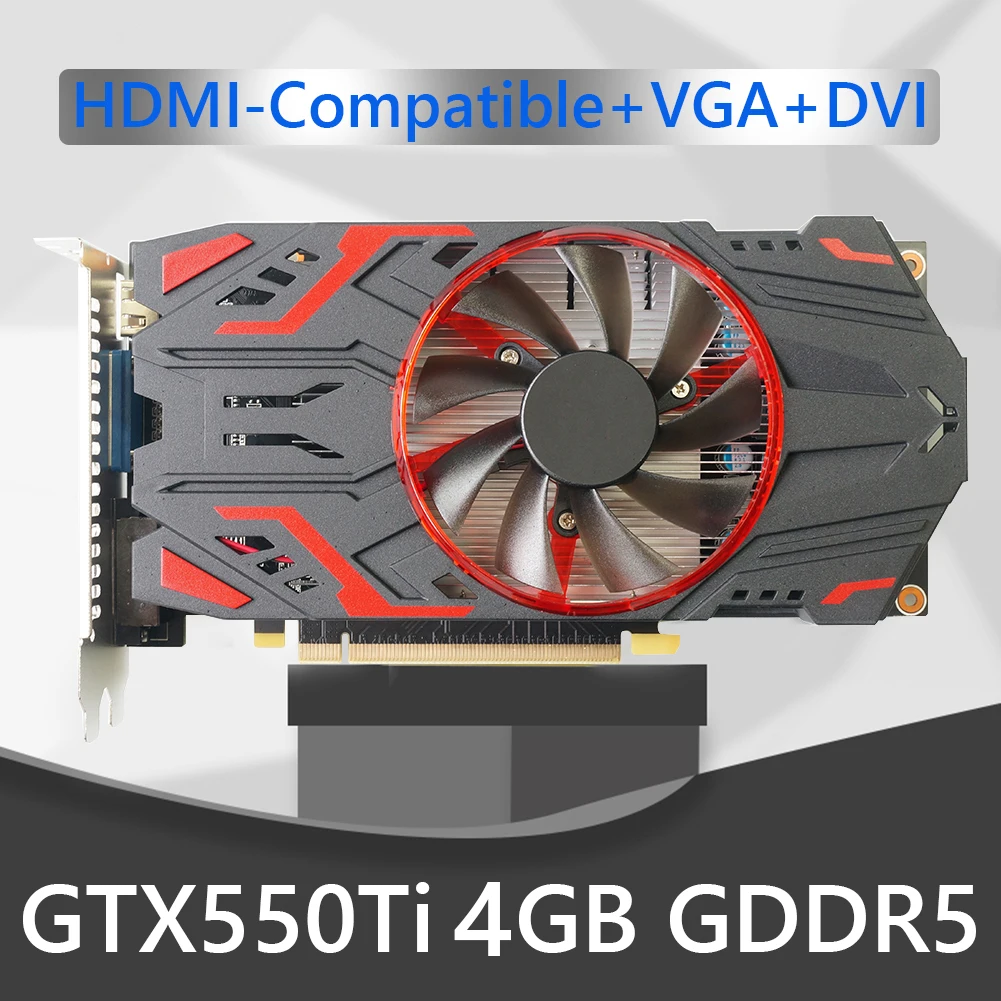 GTX550Ti 4 ГБ GDDR5 NVIDIA HDMI совместимый компьютер игровой видеокомпьютер - Цена: 5855.86