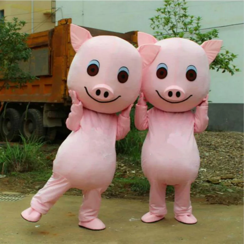 

Christmas pink Pig Mascot Costume Party Cosplay Adult Dress Outfit Game Parade Fursuit Outfits Carnival Halloween Easter Ad