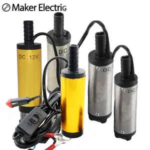 Погружной насос для воды, масла, дизельного топлива 12 В, диаметром 3851 мм, 30 лмин, масляный насос, прикуривательзажим под крокодила