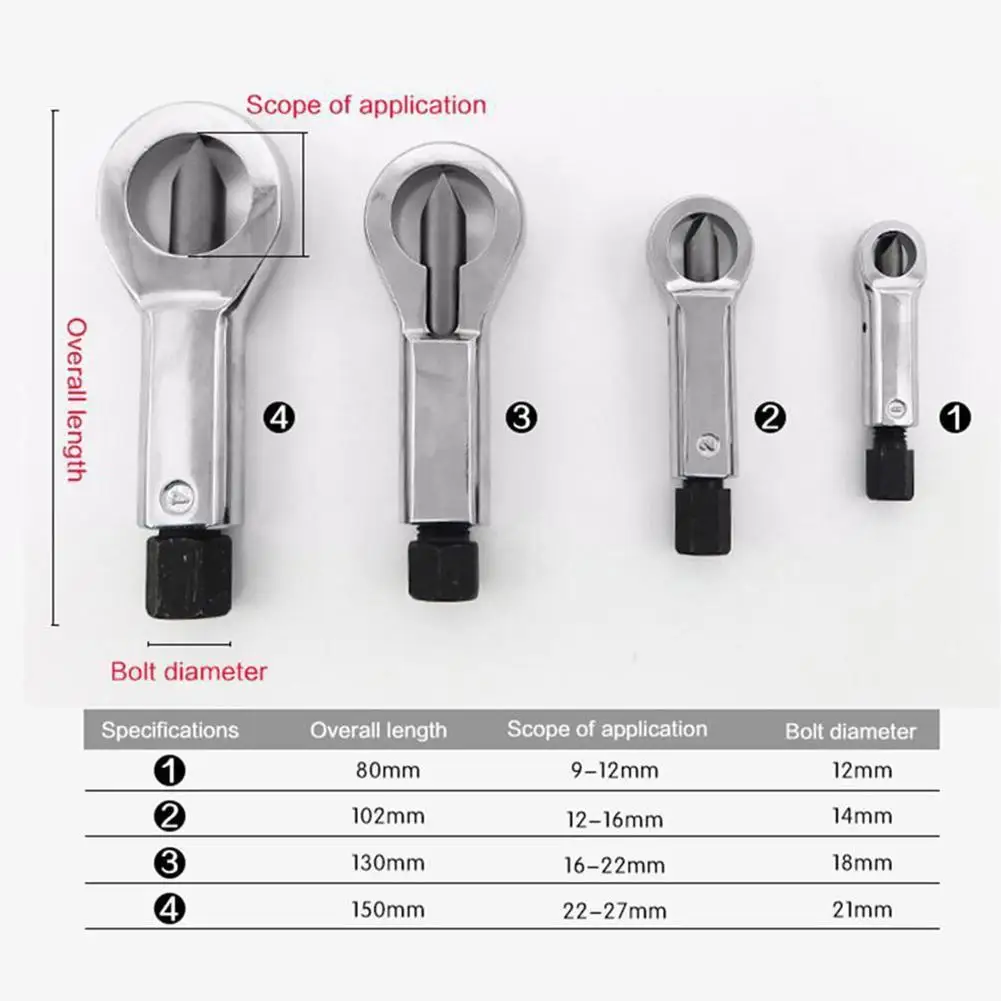 

Nut Splitter Cracker 9 - 27mm Heavy Duty Nut Splitter Screw Splitting Damaged Extractor Breaker Tools Removal Remover Broke N9I1
