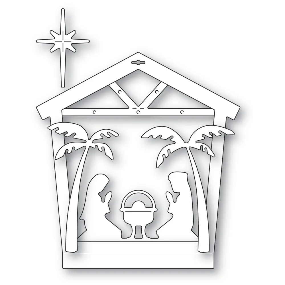 

Christmas House Frame Metal Cutting Mold 2021 Hot Sale Scrapbook Diary Decoration Embossing Template Greeting Card Handmade Diy