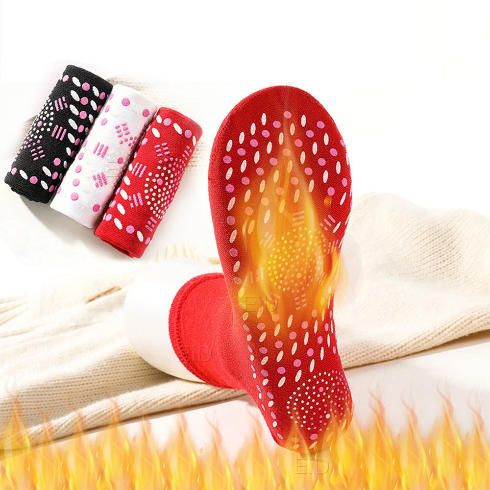 Self-heating Magnetic Socks insoles for Women Men Self Heated Socks Tourmaline Magnetic Therapy  Winter Warm Massage Sock Unisex