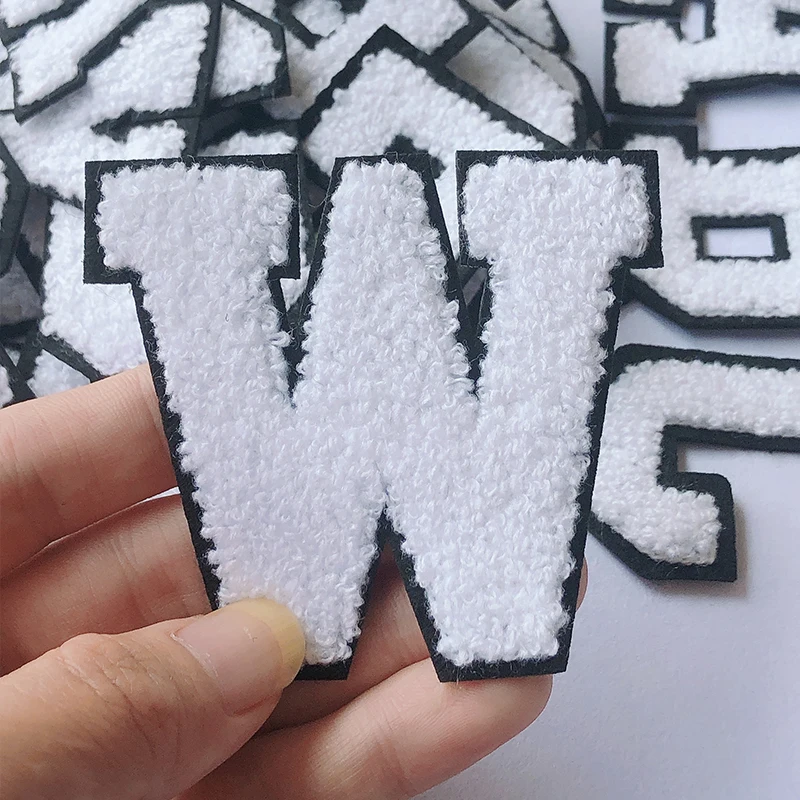 Вышитые буквы железные нашивки аппликация алфавит для детской одежды сумки