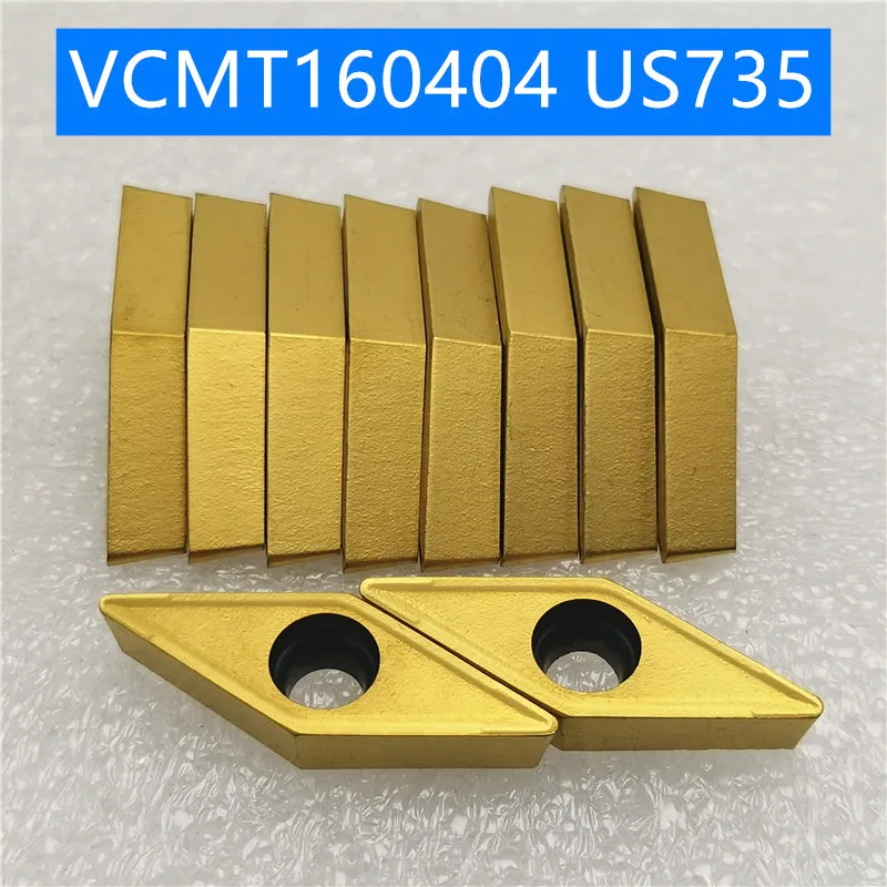 10 шт. VCMT160404 VCMT160408 MA UE6020 VP15TF внешние токарные инструменты карбидная вставка токарный станок резак инструмент токарная пластина