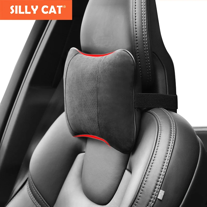 

Quality Suede Turn Fur Car Neck Pillow Headrest Suit for Mercedes Benz for BMW For Audi For VW For TOYOTA For HONDA For NISSAN