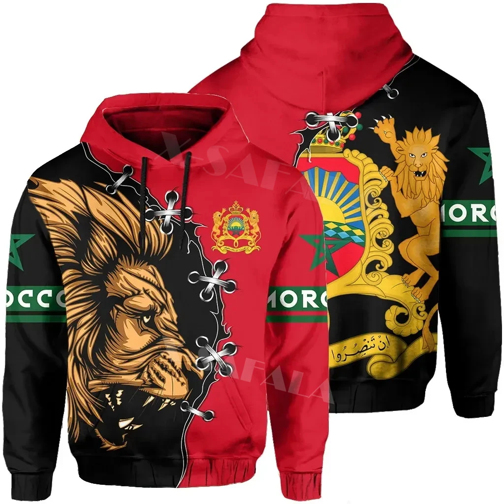 

Morocco Emblem Country National flag Spaint Style 3D Full Print Hoodie Man Women Outwear Zipper Pullover Sweatshirt Unisex-1