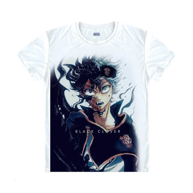 

New Black Clover Cosplay T-shirt Anime Asta Yuno T-Shirt Short Sleeve Tops Tee