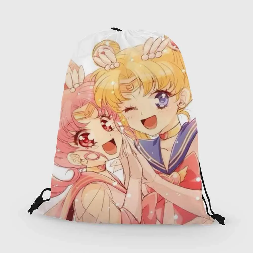 Сумка на шнурке Sailor Moon заказ Детский рюкзак повседневный для подростков женская