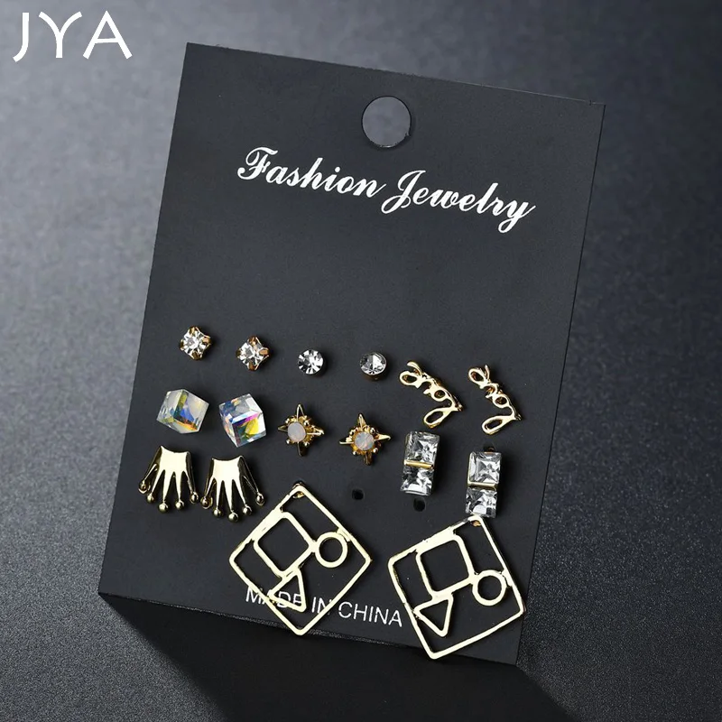 Набор модных серег Cpop 8 пар бесплатная доставка | Украшения и аксессуары