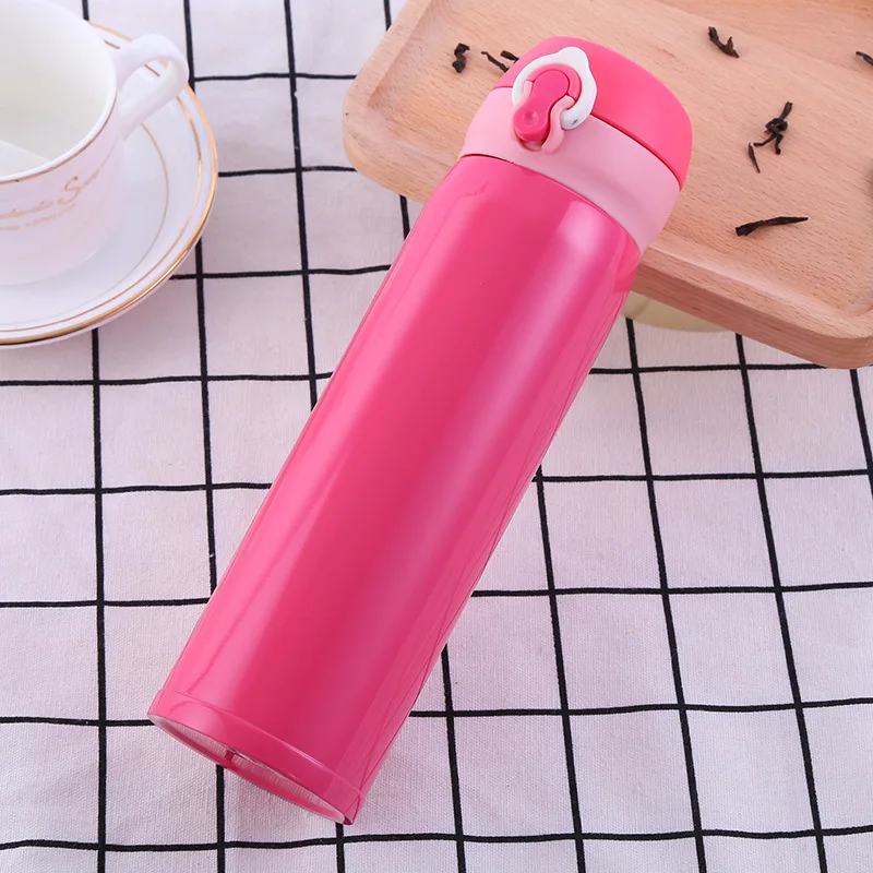 Прыгающий термос чашки сплошной цвет кружки для автомобиля кружка спортивные