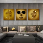 Металлическая фигурка, статуя, холст, живопись, романтический любовник, абстрактный постер и принты, современная картина для интерьера гостиной, украшение