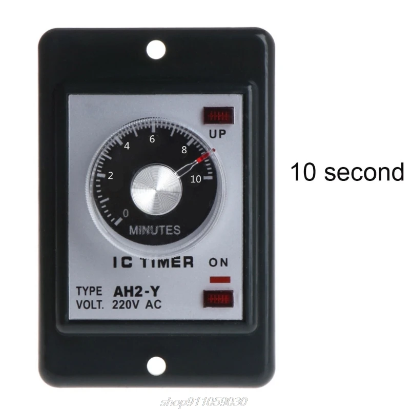 

AC 220V AH2-Y Power On Delay Timer High Accuracy 1/3/5/10/30/60 Seconds 3/6/10/30/60 Minutes A09 21 Dropship