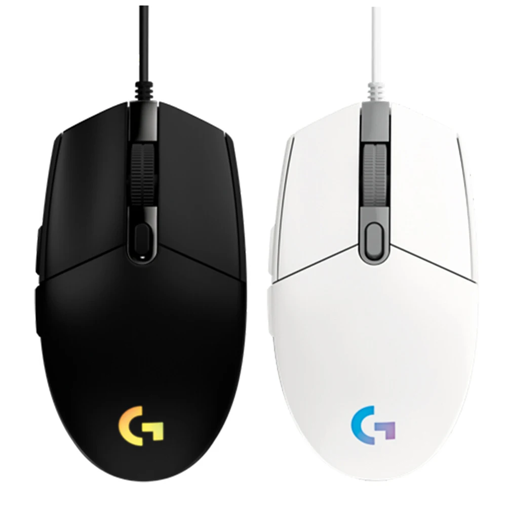 Logitech Lightsync Wired Gaming Mouse 6 Botões 200-8000 Dpi Óptico Suporte Desktop Computador Portátil Windows G102 Rgb