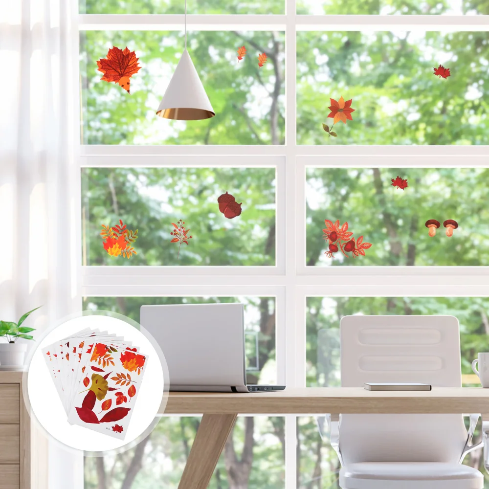 

Sheets Thanksgiving Day Party Decorative Decals Window Clings (Assorted Color)
