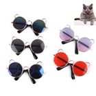 1 шт. очки для кошек собачьи очки товары для домашних животных для маленьких собак кошачий глаз солнцезащитные очки отражающие фотографии реквизит аксессуары для домашних животных