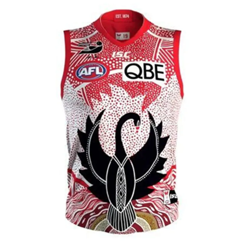 

2020 Sydney Swimming Afl Guernsey Men Measure S-3xl Top Quality Free Shipping