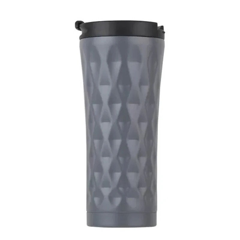 Light Grey 500 мл с двойными стенками, Нержавеющая сталь Термокружка для кофе в машину сохранение тепла чашки Кофе Чай кружка термобутылка для воды - Цвет: Light Grey
