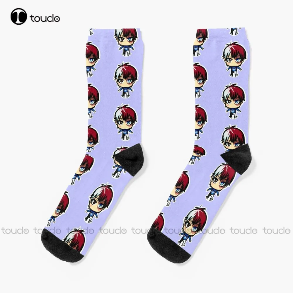 

Shoto Todoroki Cute Chibi. Socks Woman Socks Personalized Custom Unisex Adult Teen Youth Socks 360° Digital Print Christmas Gift