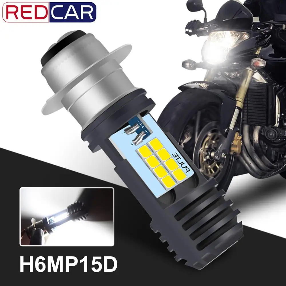 

P15D H6M мотоциклетная фара 16SMD 2835 чипы лм универсальная сверхъяркая мотоциклетная лампа для передней фары мотоциклетные дневные ходовые огни ...