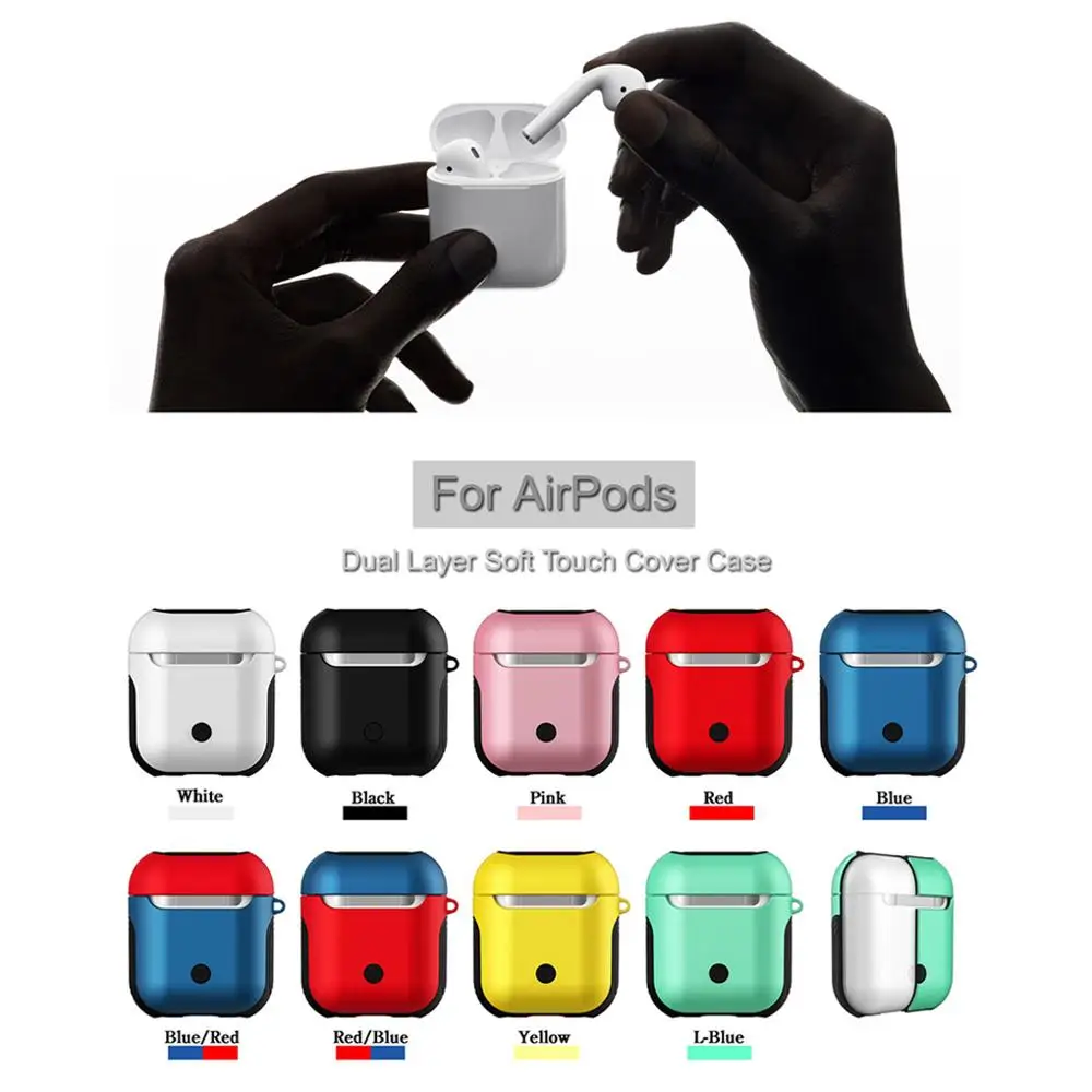 Чехол для наушников Apple AirPods чехол беспроводных Bluetooth Air Pods Защитный AirPod аксессуар