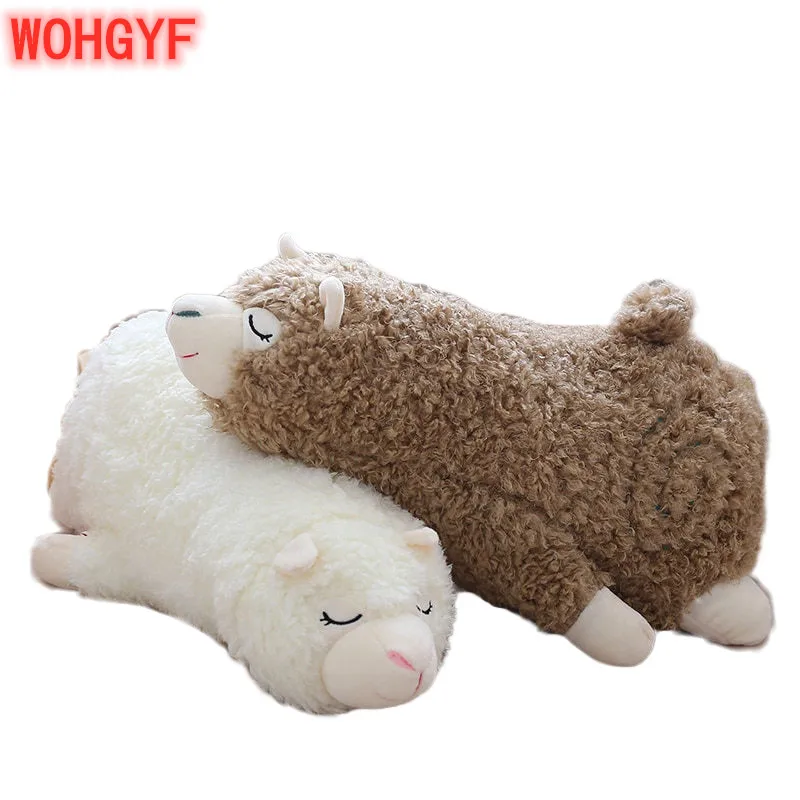 Новая японская плюшевая Alpacasso игрушки мягкие Лежа Игрушки «Альпака» куклы мягкие игрушки животных Kawaii подарок для детей милая Подушка Подарочная игрушка