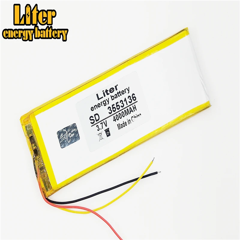 3 линии 4000mAh 7 V 3553136 полимер литий-ионный аккумулятор Замена батареи для MP3 MP4 |