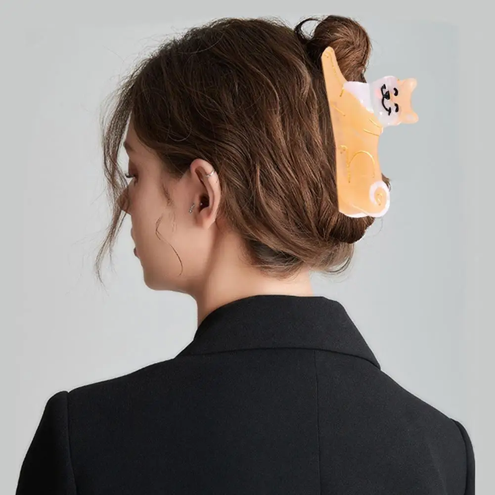 Заколка-краб для волос в виде Милого Животного акриловая с уксусной кислотой