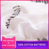 100 cotton mattress pad with pure cotton mattress thickened warm mattress single double winter cotton protection pad