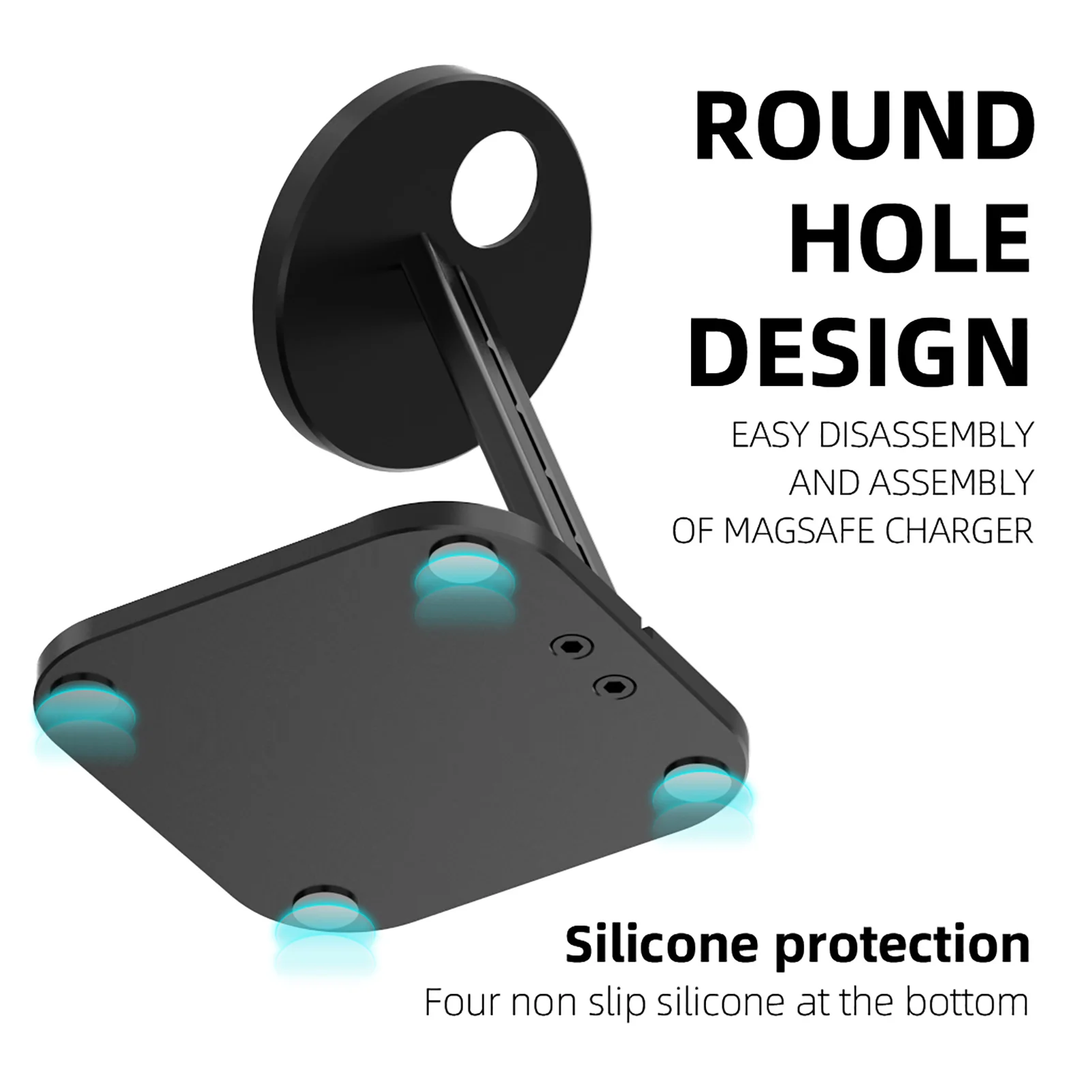

Wireless Charger Base Magnetic Bracket For IPhone12 Pro Max For Magsafe Charger Desktop Holder Stand Phone Holder