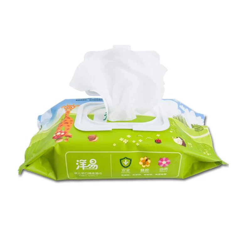 

80 Sheets Baby Wet Wipes Cleaning Wet Tissue Towels Tissue Personal Cleansing Wipes Germs Removal Wet Wipes For Hands And Face