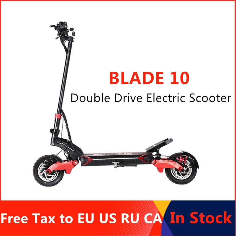 BLADE10X самокат внедорожные Smart Электрический скутер 52V 1000/2000 Вт складной 65 км/ч двойной мотор электрический скейтборд лучше, чем нулевой 10X