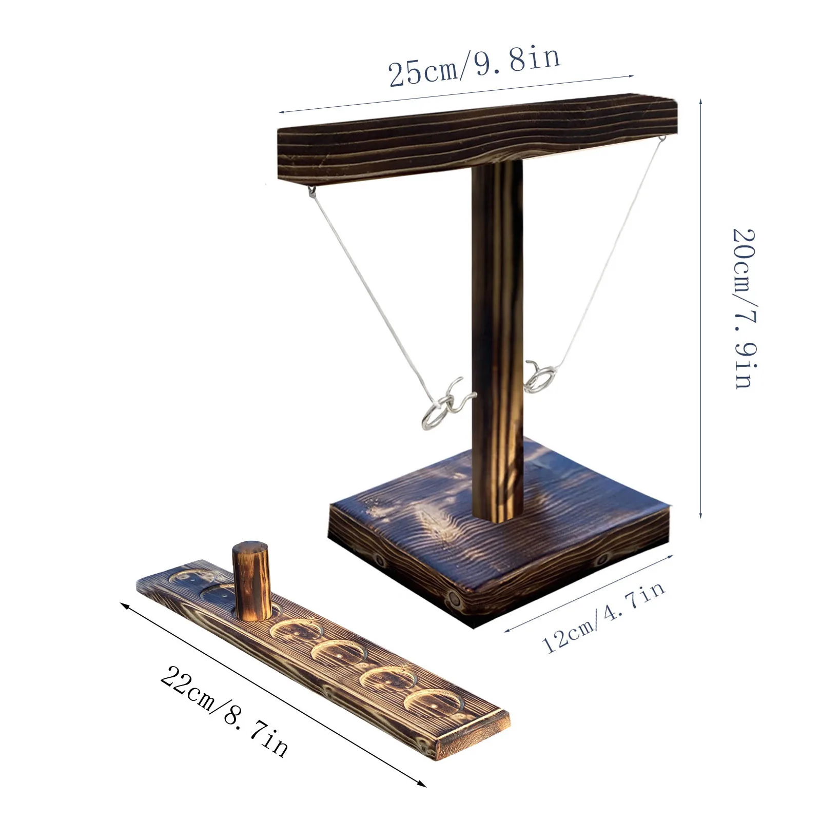 

Handmade Wooden Ring Toss Hooks Fast-paced Interactive Game For Bars Home