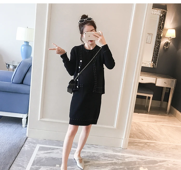 Взрывные модели платье для беременных новый модный костюм КОМФОРТНОЕ