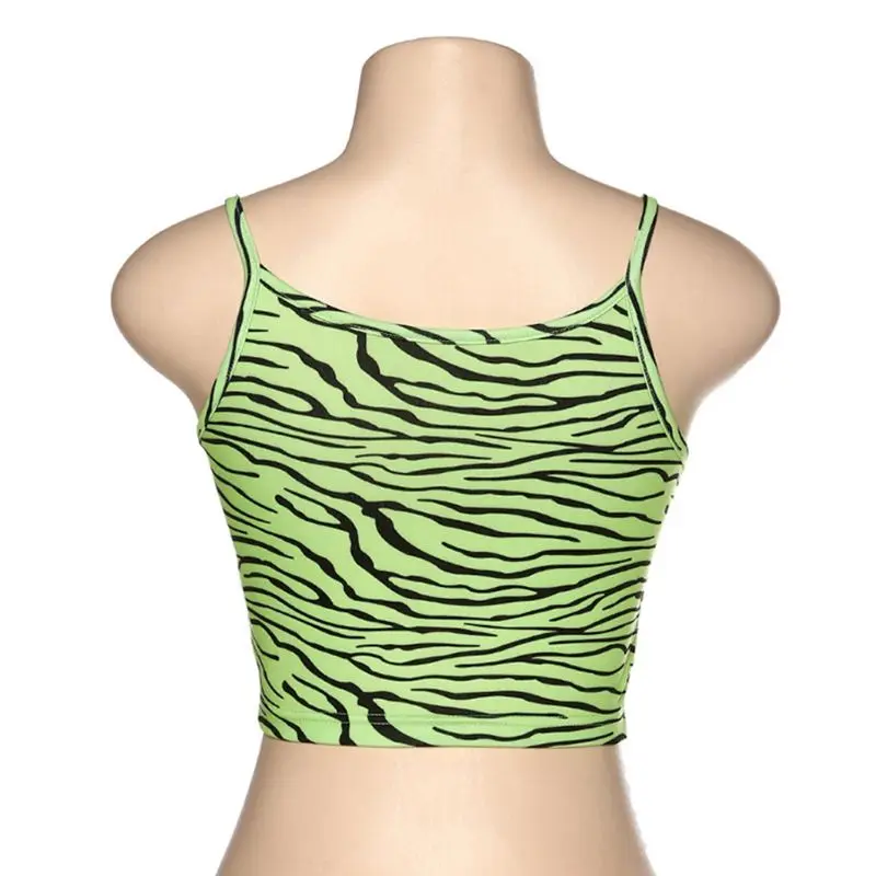 Летние пикантные Для женщин с низким вырезом на спине принтом Зебры бретельках