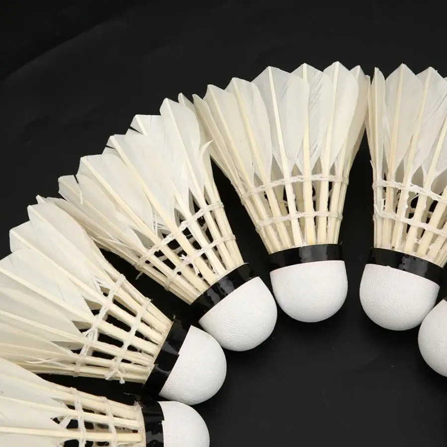 12 шт. высокоскоростные утки перо воланы для бадминтона открытый крытый Обучение