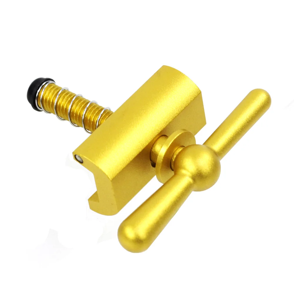 GOLD 1PCS SILVEROCK СПЛАВ ШАРНИР зажимной рычаг предельная гайка легко оболочка Магнитная для Brompton 3Sixty складной велосипед C пряжкой Brompton аксессуары - Цвет: GOLD 1PCS