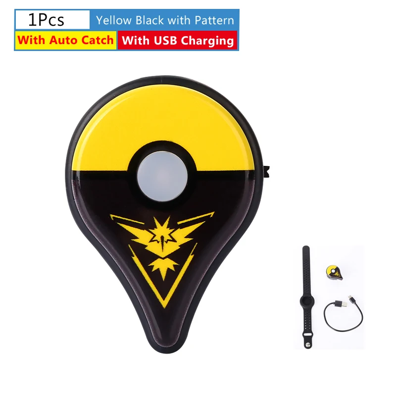 Автоматический захват для Pokemon Go Plus Bluetooth браслет часы для nintendo шары Смарт Браслет для Pokemon GO Plus - Цвет: Auto Charging Black