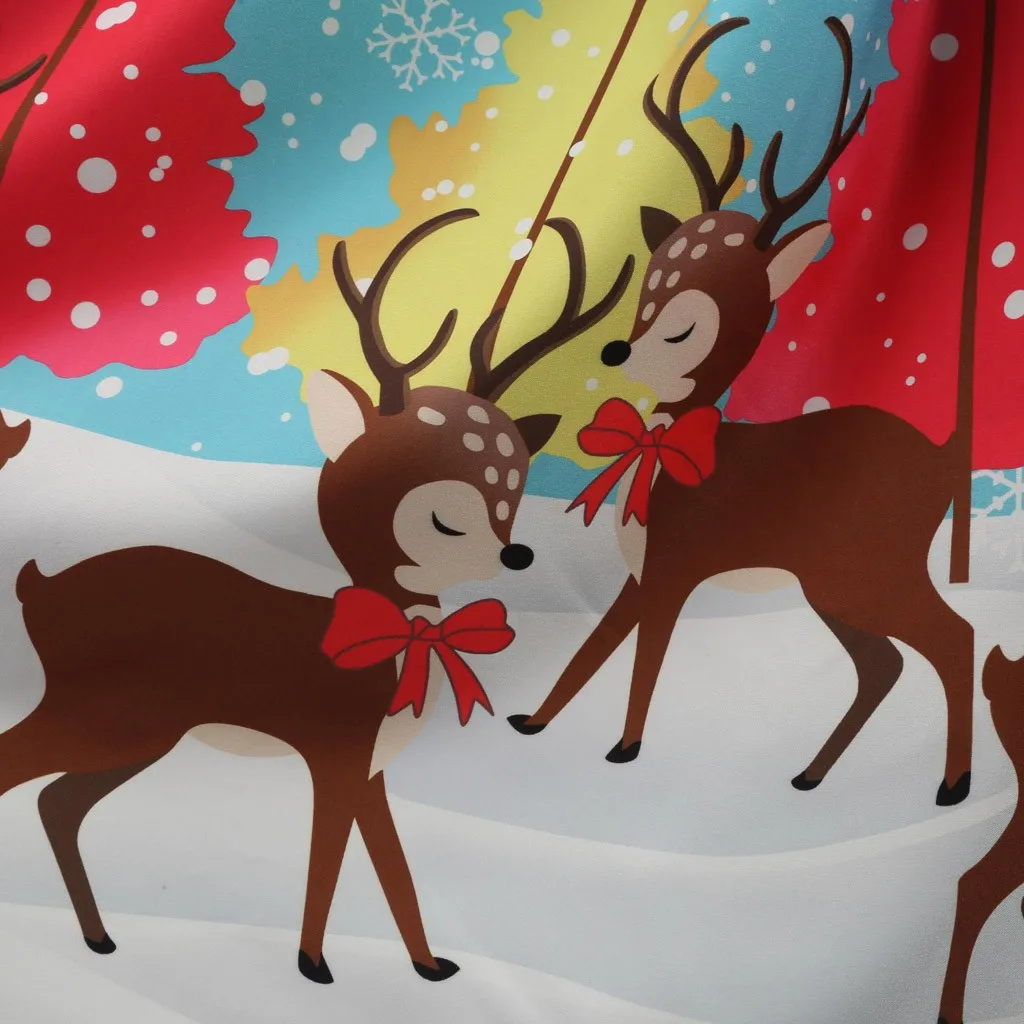 Элегантные женские рождественские платья вечерние винтажные с круглым вырезом