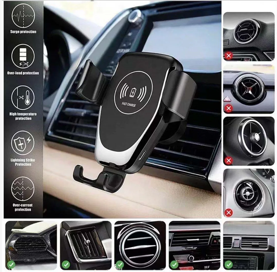 car wireless charger phone holder 15w fast wireles charging for iphone 8 xr 12 13 pro xiaomi 9 samsung s9 s8 charger holder free global shipping