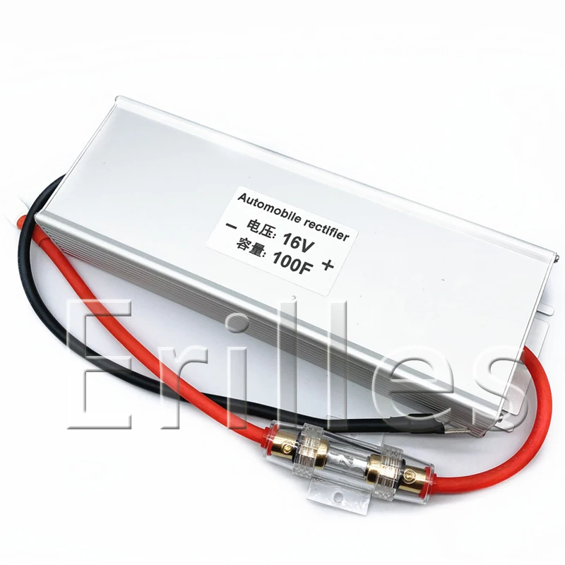 

Brand new farad capacitor 16v100f high capacity starting automobile rectifier with protection board