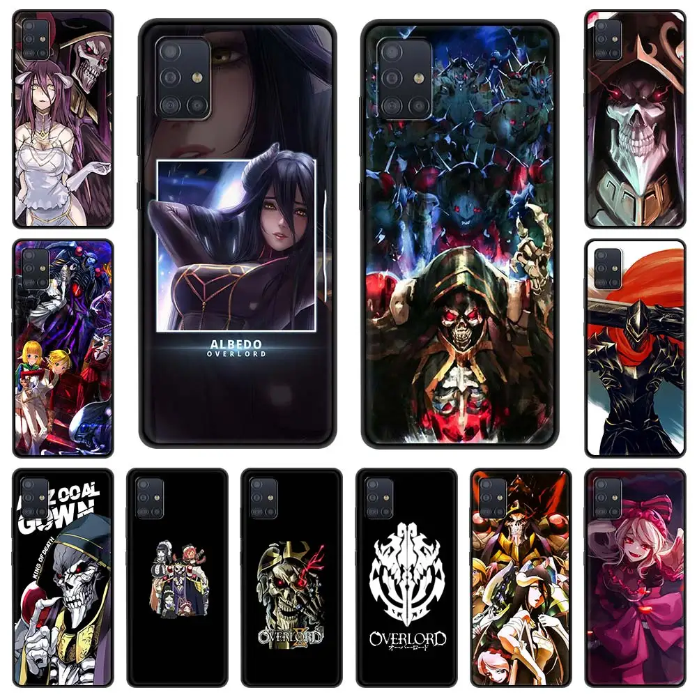 

Overlord Anime For Samsung Galaxy A51 A71 A21S A12 A11 A31 A52 A41 A52 A32 5G A72 A01 A02S Silicone Phone Case Black Cover