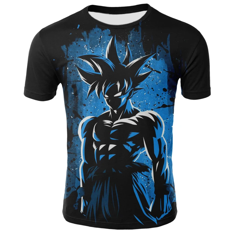 

New Arrival 2021 Summer Spring And Summer New 3D Printing Funny Anime Dragon Ball T-shirt Fashion Casual Round Neck Short Sleeve