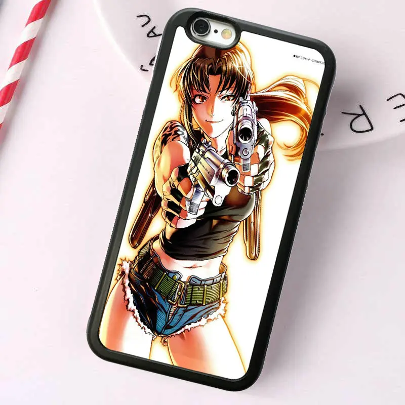 Чехол для мобильного телефона Black Lagoon Anime жесткий пластиковый чехол iphone 8 7 6 6S Plus X XR