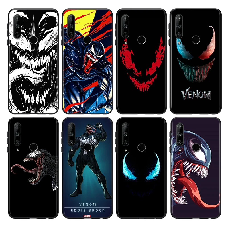 

Marvel Venom Dark Hero Silicone Cover For Huawei Honor 8S 2019 8C 8X Max 8A 2020 Prime 8 7S 7A Pro RU 7C Black Phone Case