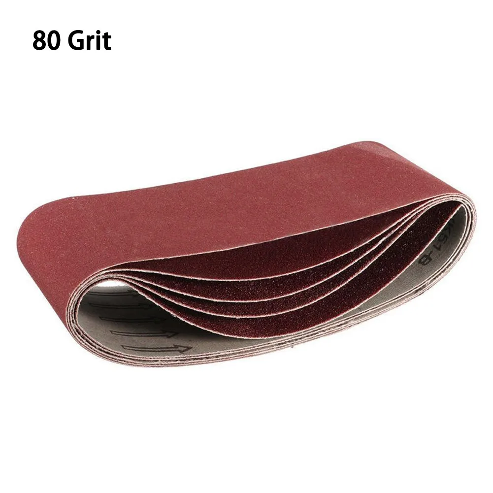 

5pcs 75*457mm Sanding Belts Aluminium Oxide Woodworking Sandpapers Abrasive Grit 60 80 120 240 Belts For Polishing