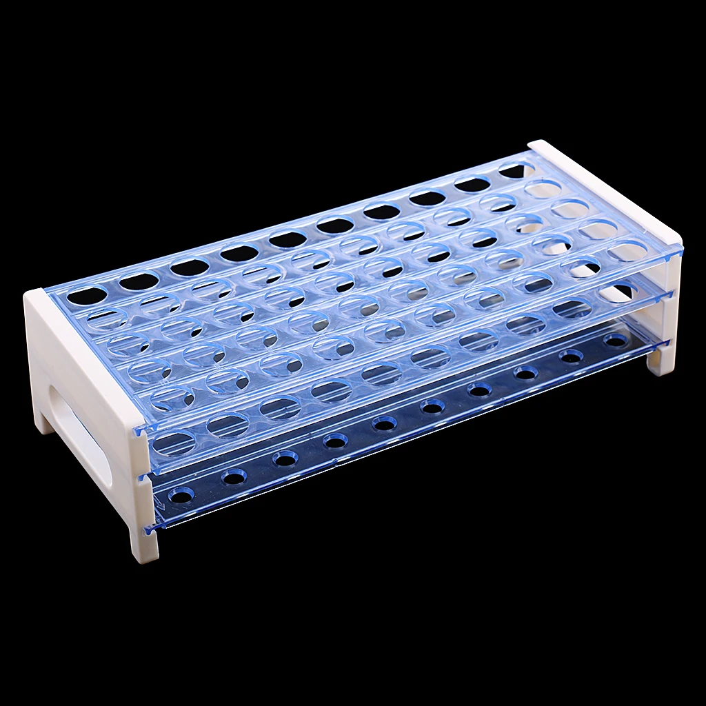 

Plastic 16mm/50 Vents 3 Layers Lab Test Tube Rack Holder Pipe Stand School Laboratory Supplies