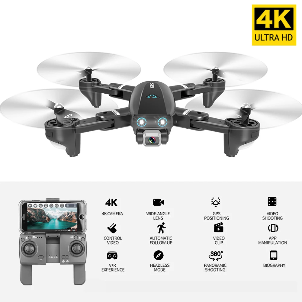 Беспилотник CSJ с GPS Wi-Fi FPV 4K HD камера точка направления полет жесты фото видео авто