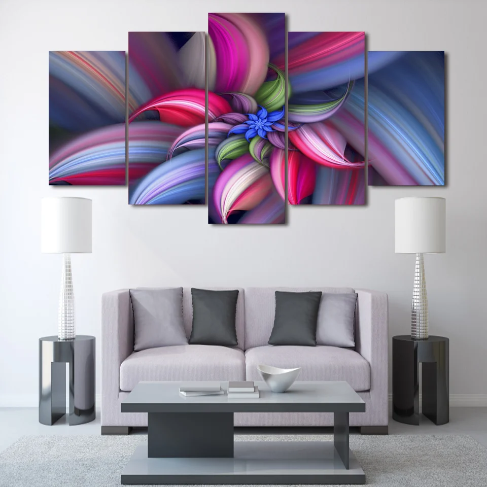 Красочный hd принт абстрактные красивые flower Group картина украшение для комнаты