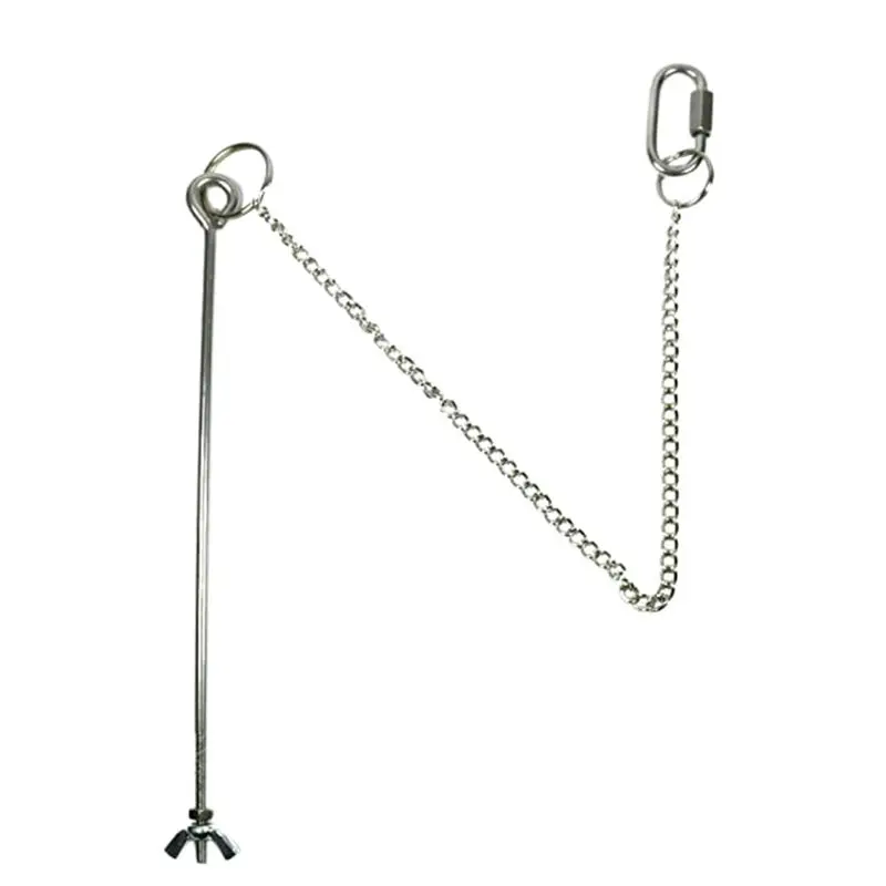 

2021 New Stainless Steel Bird Chicken Veggies Skewer Food Fruit Holder for Hens Hanging Vegetable Feeder Foraging Toy Bird Treat