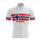 Велосипедная майка для норвежской команды, лето 2020, Мужская велосипедная одежда с коротким рукавом для горнолыжного спорта, велосипедная майка